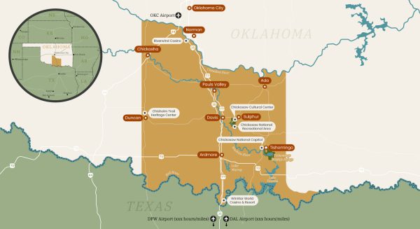 Map of the Chickasaw Country