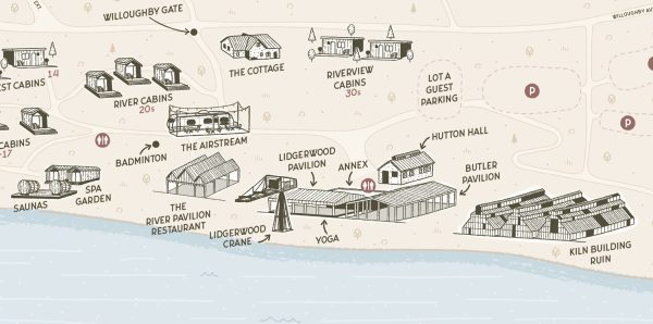 Map of the Hutton Brickyards property