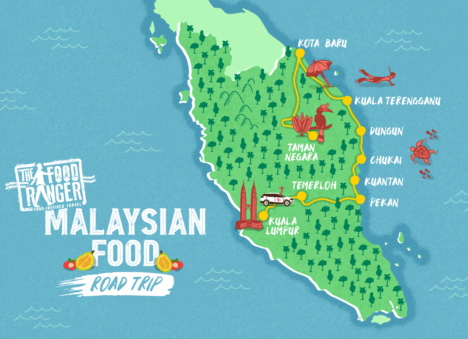 Itinerary for a Malaysian food road trip