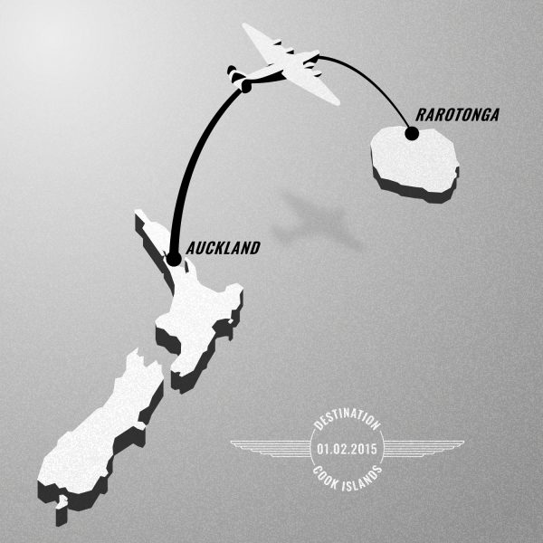 Flight from Auckland (New Zealand) to Rarotonga (Cook Islands)