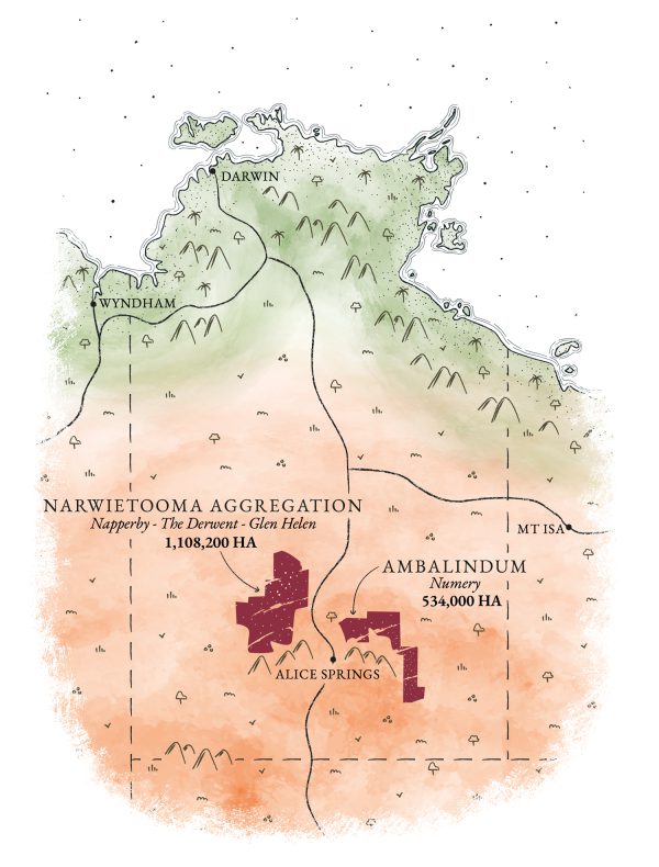 Map of the top-end